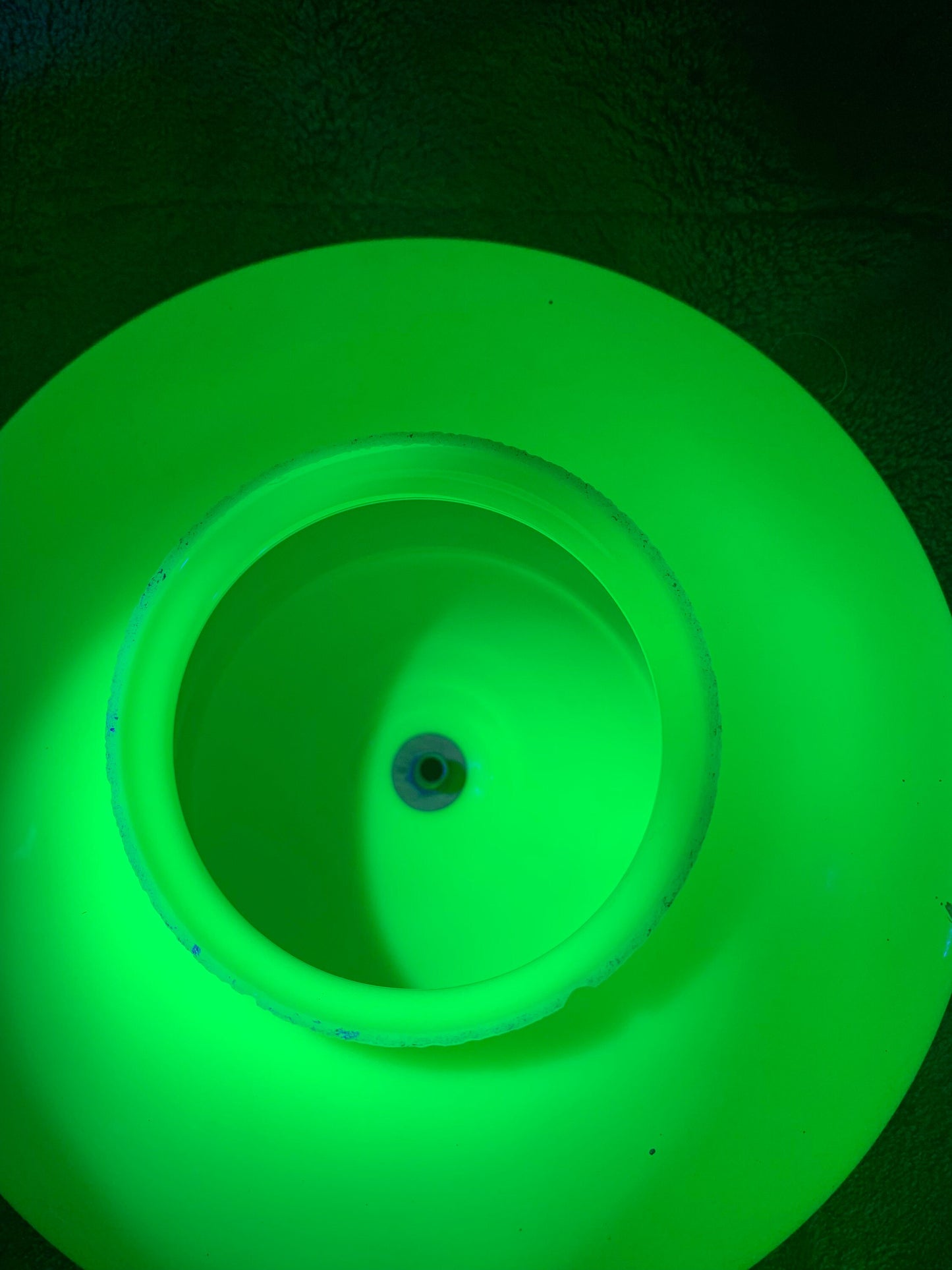 Rare Uranium Glass Lampshade! Great Glow!!