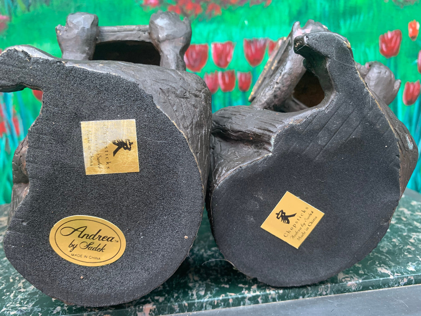 Rare Vintage Brass Monkey Bookends very heavy