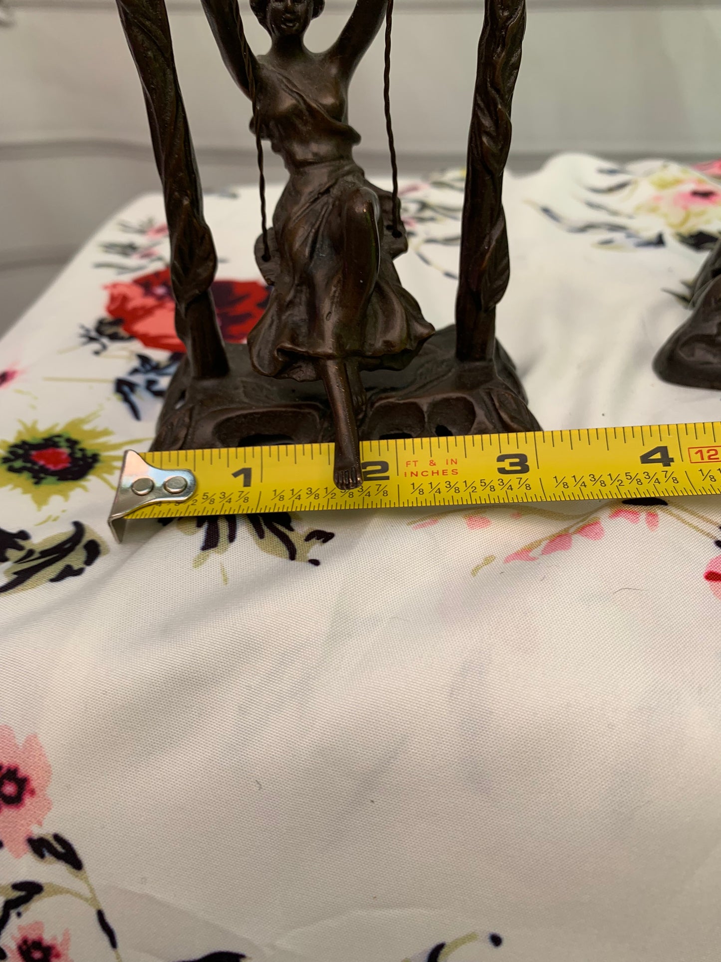 2 Art Nouveau Auguste Moreau Bronze Sculpture-Lady on a Swing