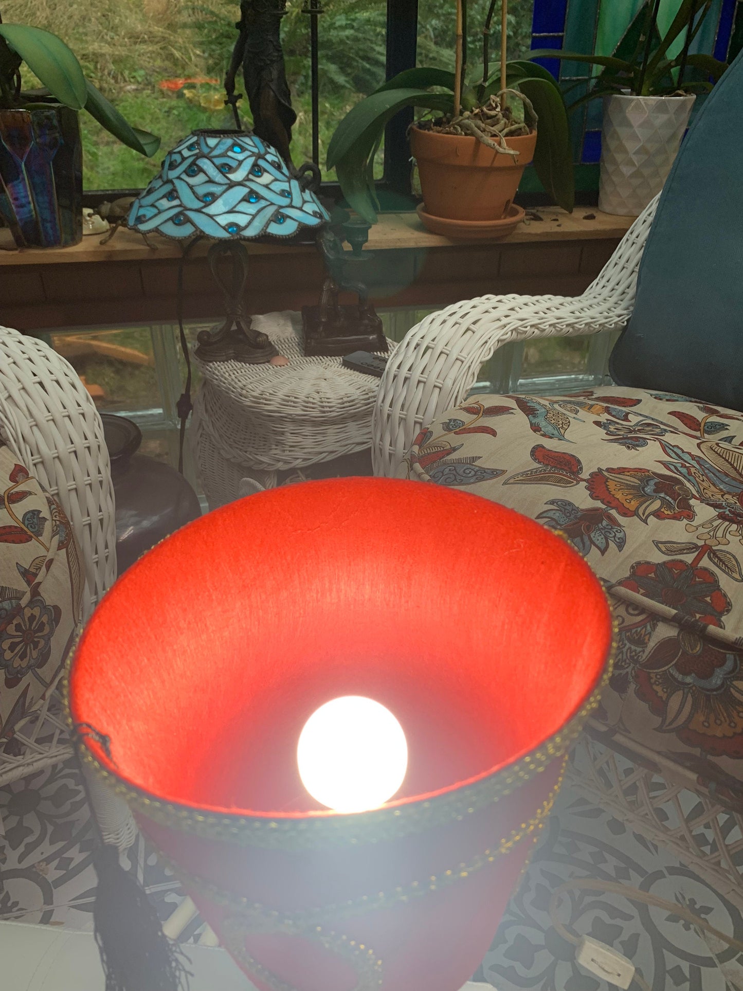 Vintage Monkey Lamp with custom Fez Hat Shade