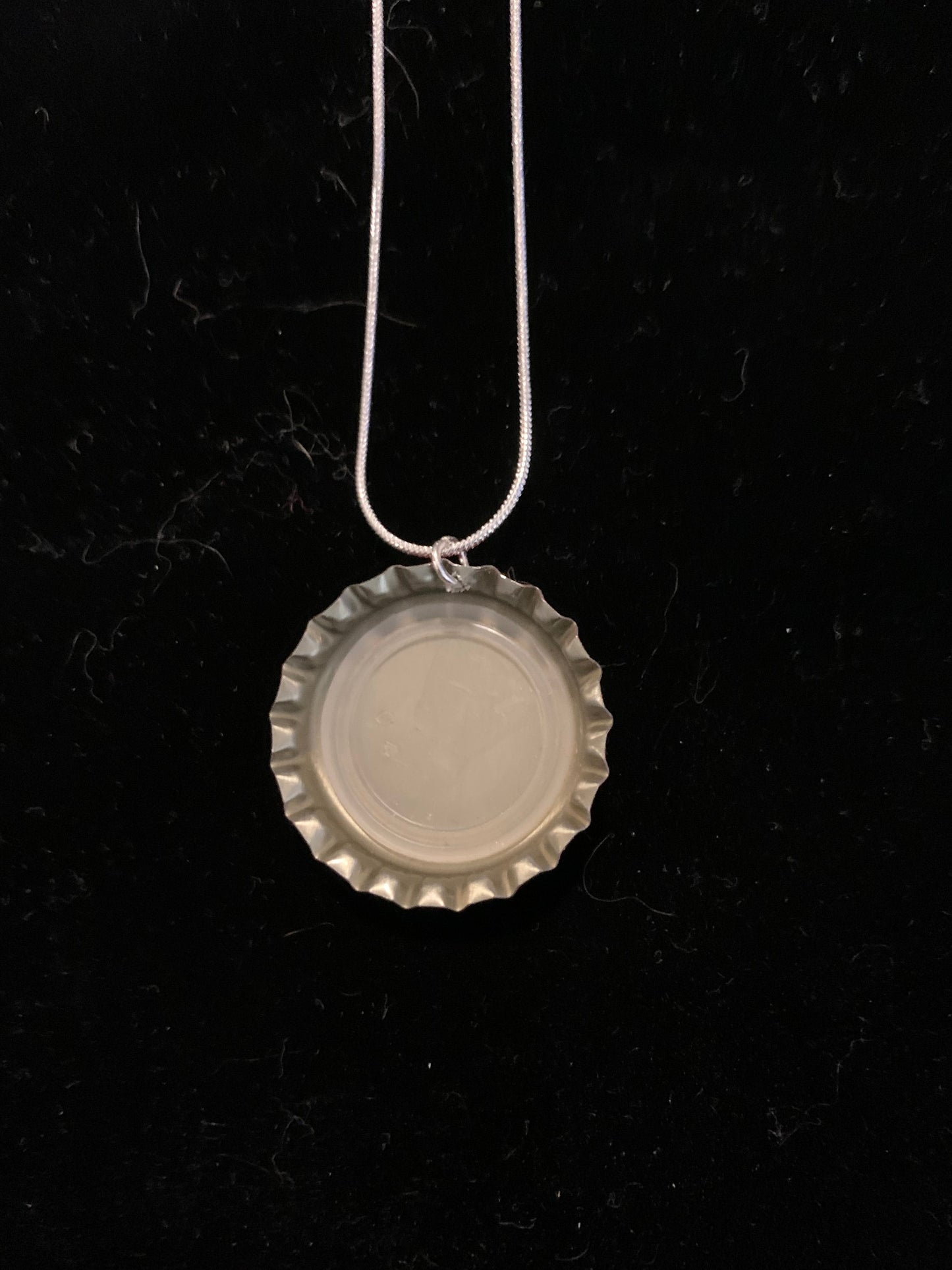 Sunset Sarsaparilla Bottle Cap Necklace.