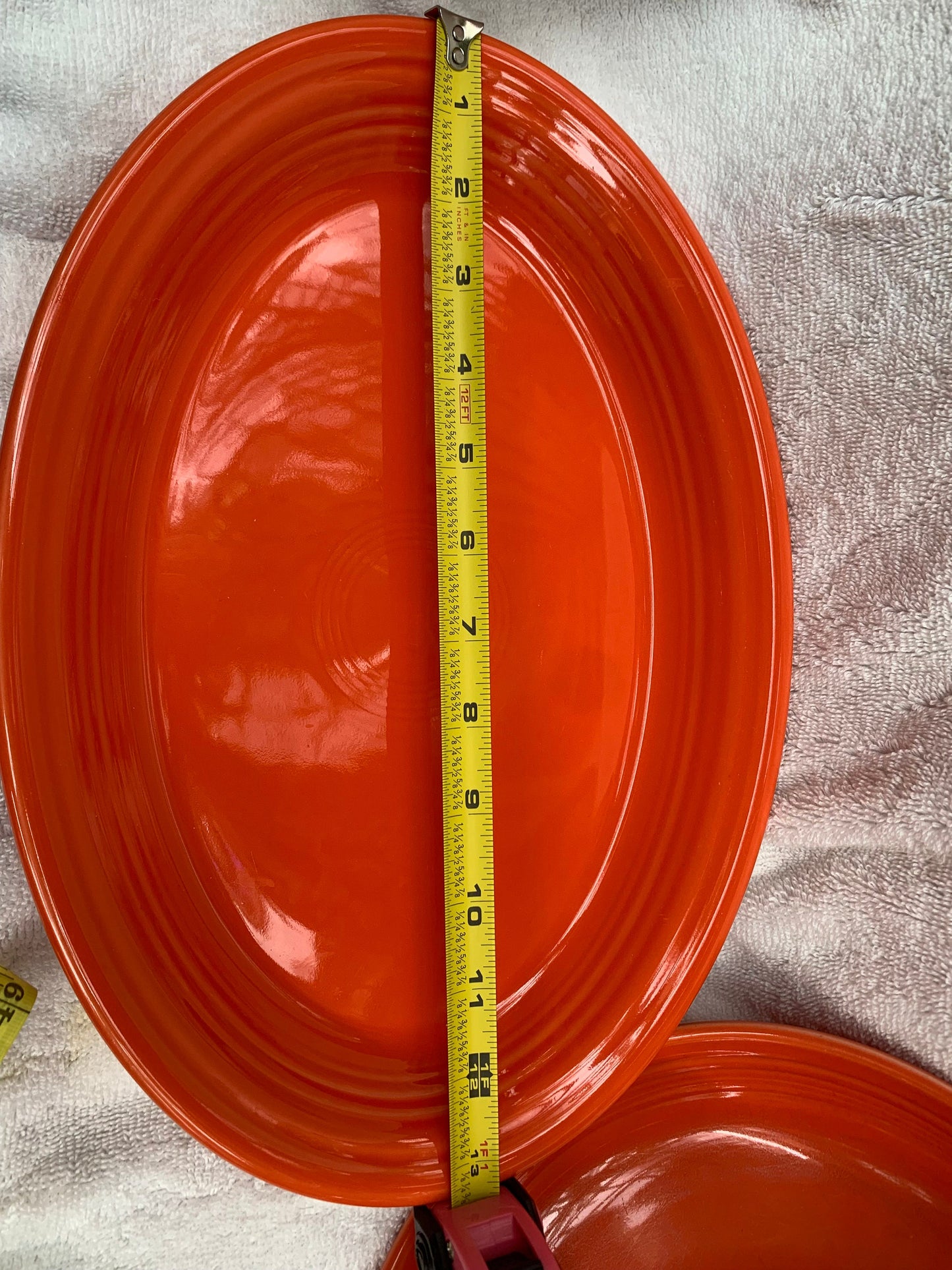 2 Large Orange Fiesta Ware Serving Dishes