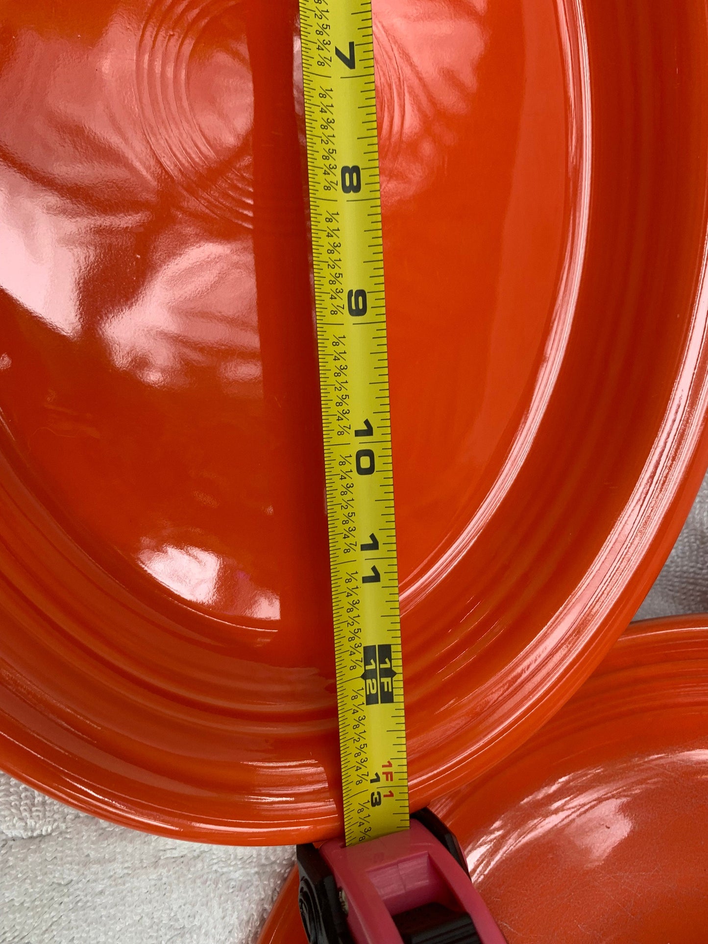 2 Large Orange Fiesta Ware Serving Dishes